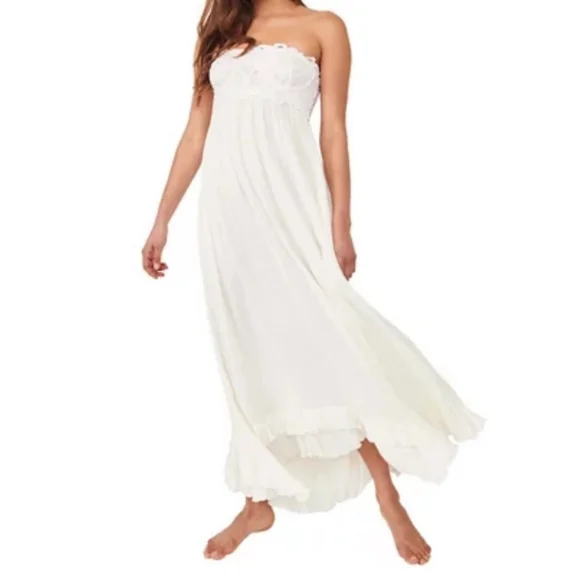 NWT Free People Adella Maxi Dress White - Picture 4 of 8